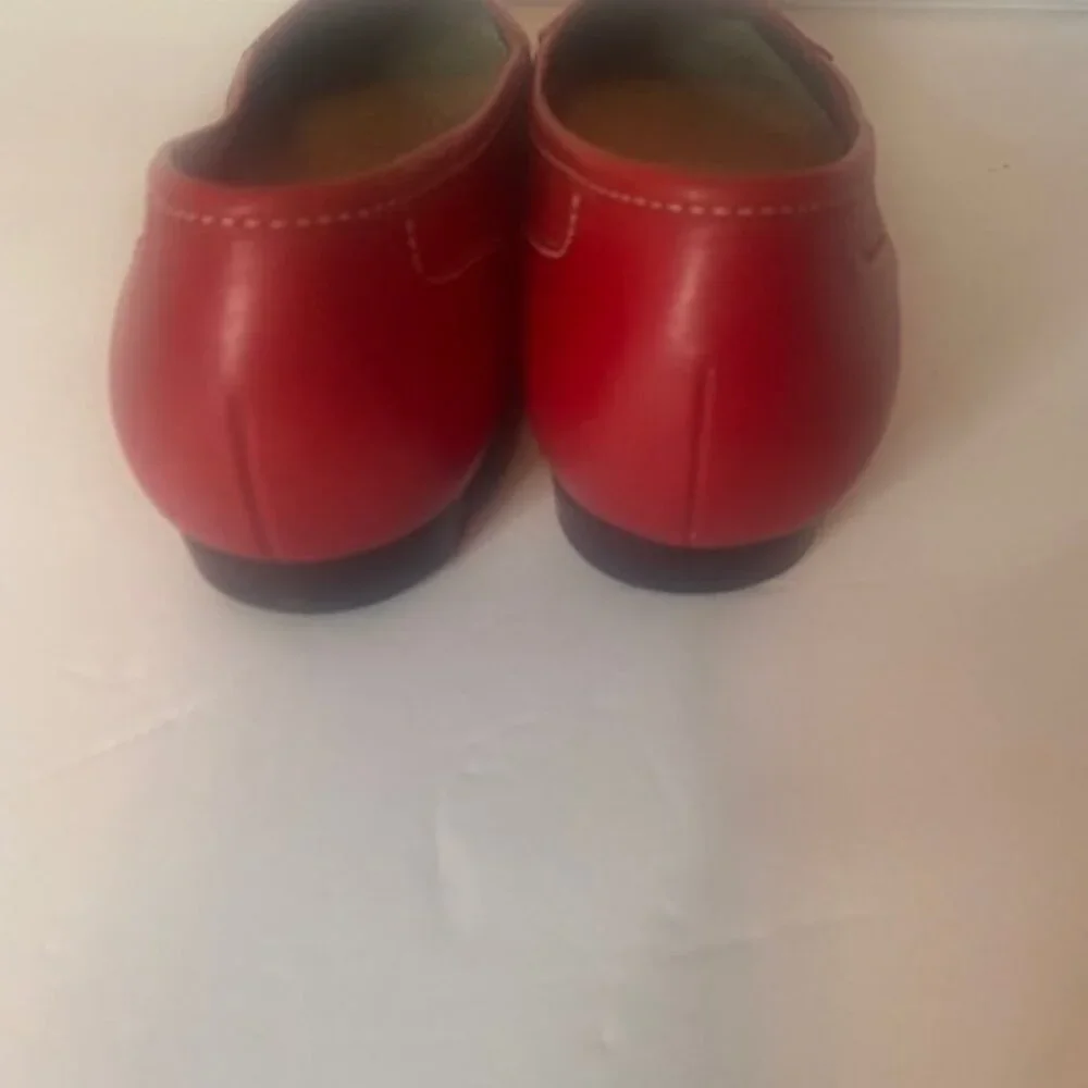 Enzo Angiolini Red Leather Women's Loafers/shoes, size 7M - Picture 6 of 7